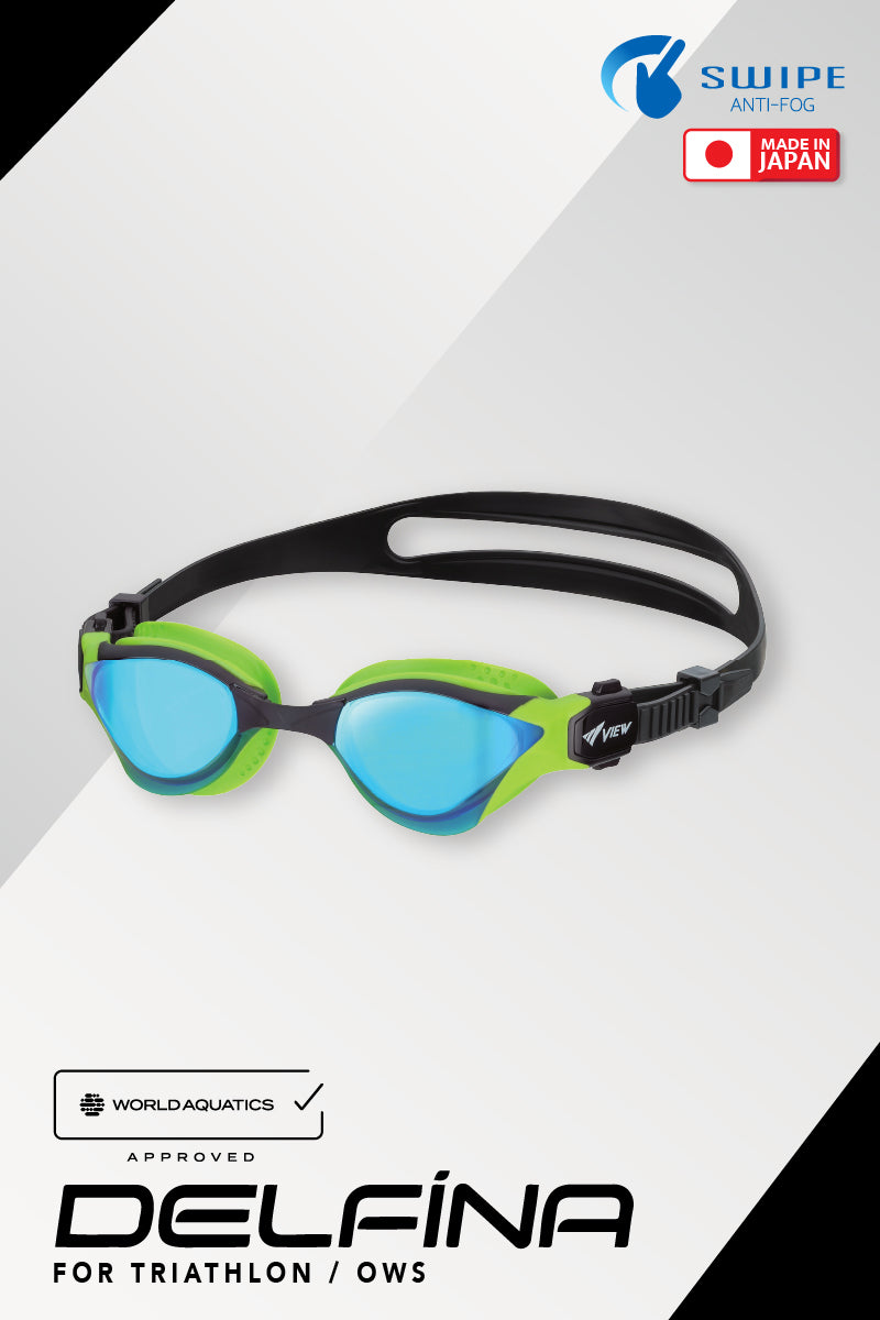 View TGV2000ASAM DELFINA Swipe Mirror Triathlon Swimming Goggles