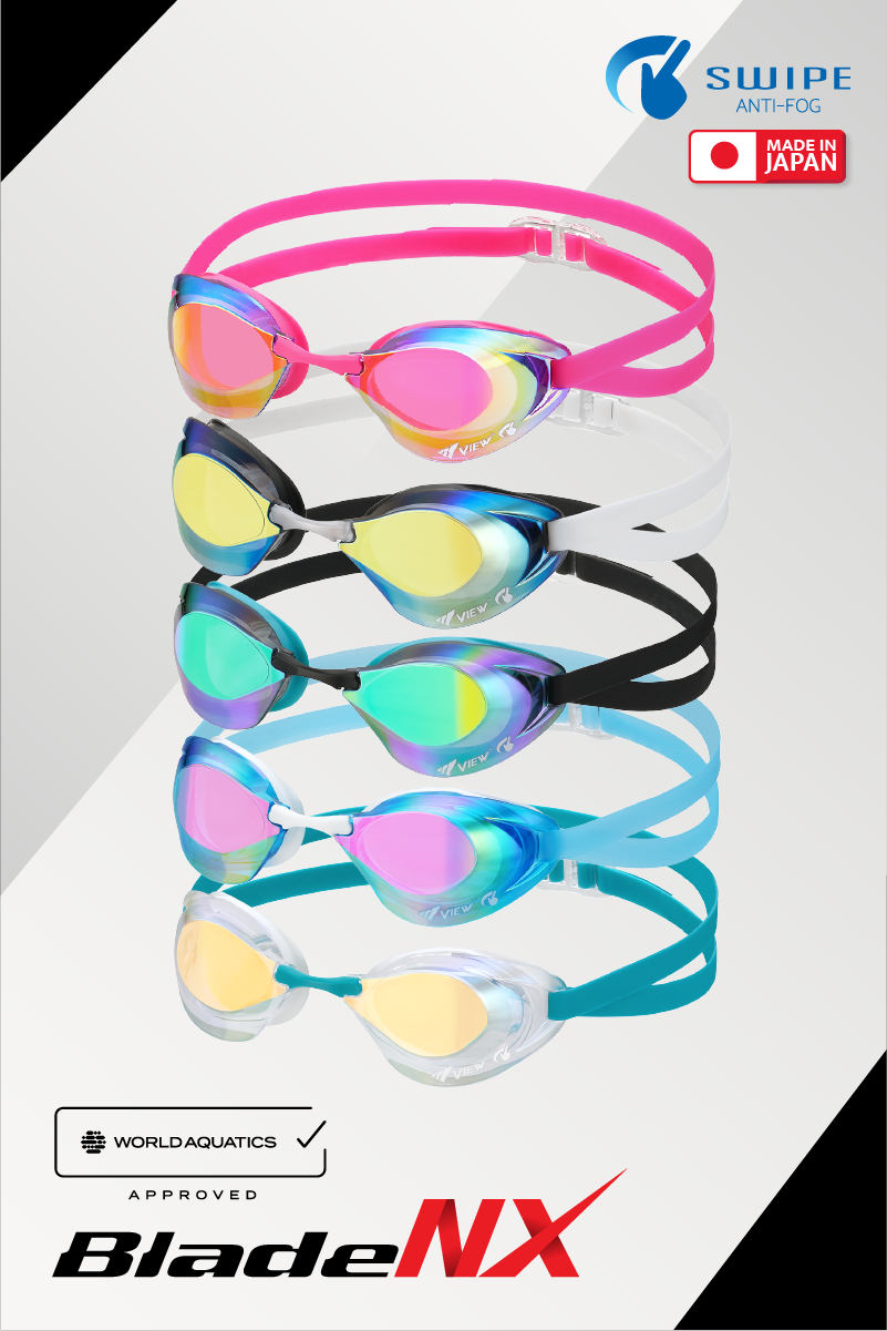 View TGV250ASAM BladeNX Swipe Mirror Racing Swim Goggles