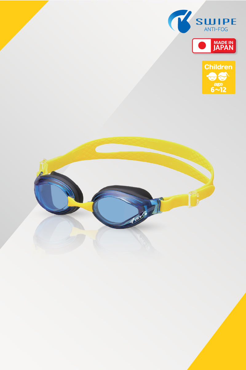 view swipe goggles View TGV760JASA Curved Lens Swipe Junior Swim Goggles